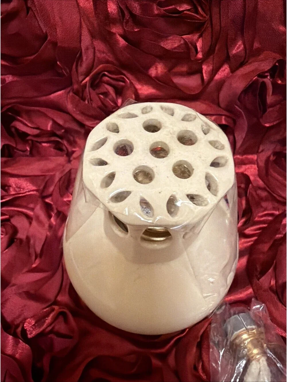 Pair of Vintage Lamps Berger-Style Ceramic Catalytic Fragrance Lamps W/2 New Wic